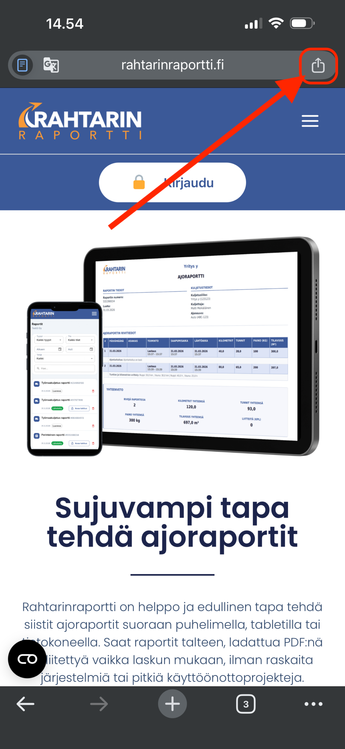 iPhone Chrome vaihe 1