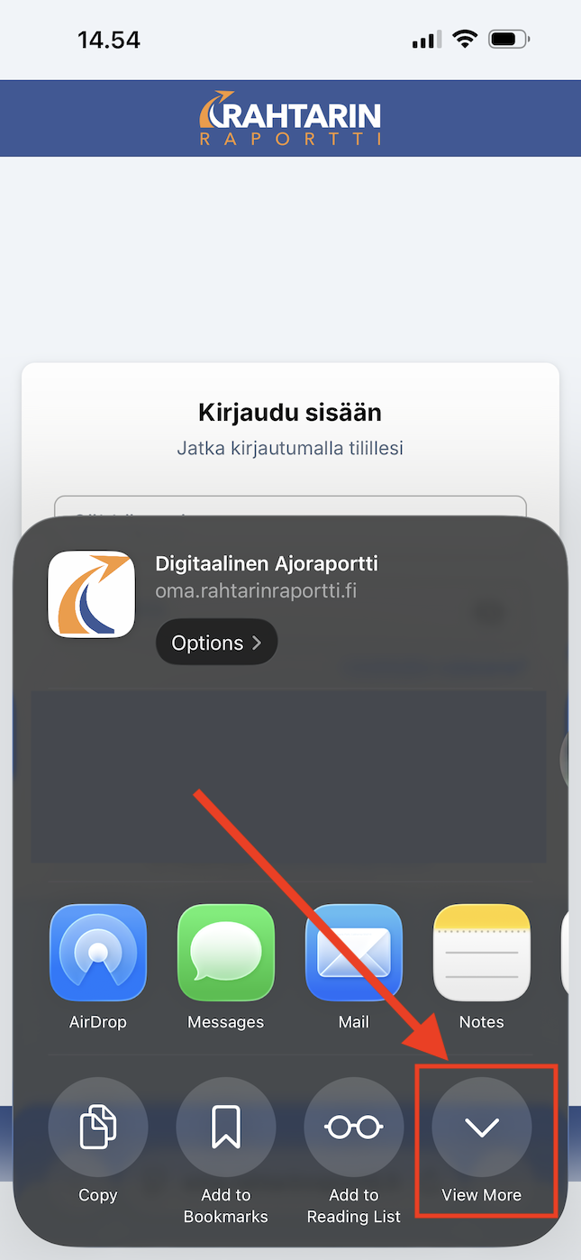 iPhone Safari vaihe 3